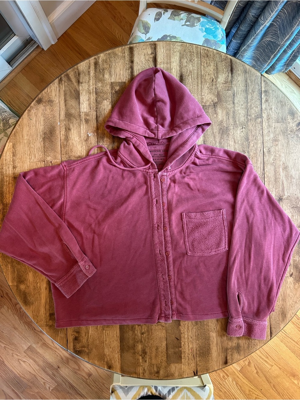 American Eagle Button Up Hoodie